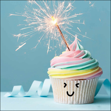 Sparkler on a Cupcake