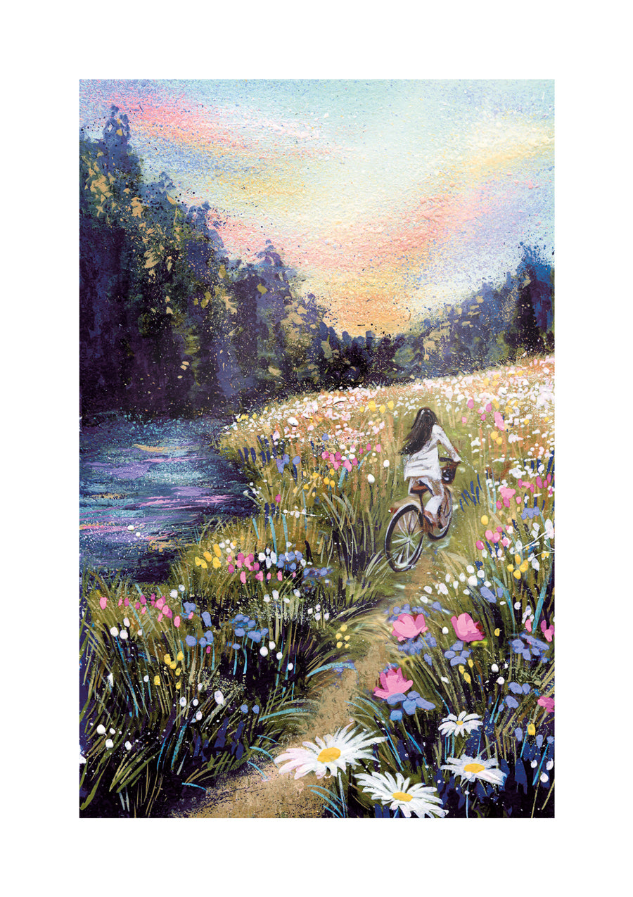 Cycling through flowers