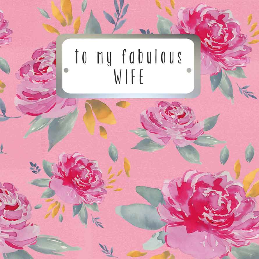 to my fabulous wife