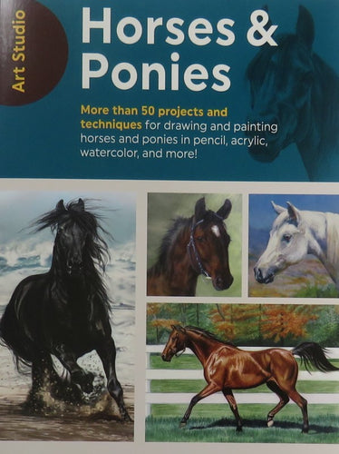 Art Studio: Horses & Ponies: More than 50 projects and techniques  front cover 