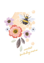 Load image into Gallery viewer, Bee &amp; Flowers Birthday
