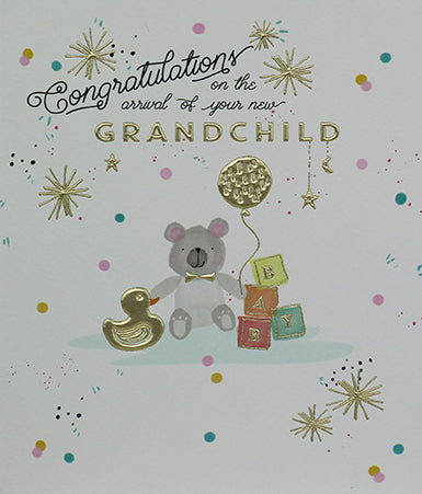 Congratulations on the arrival of your new Grandchild