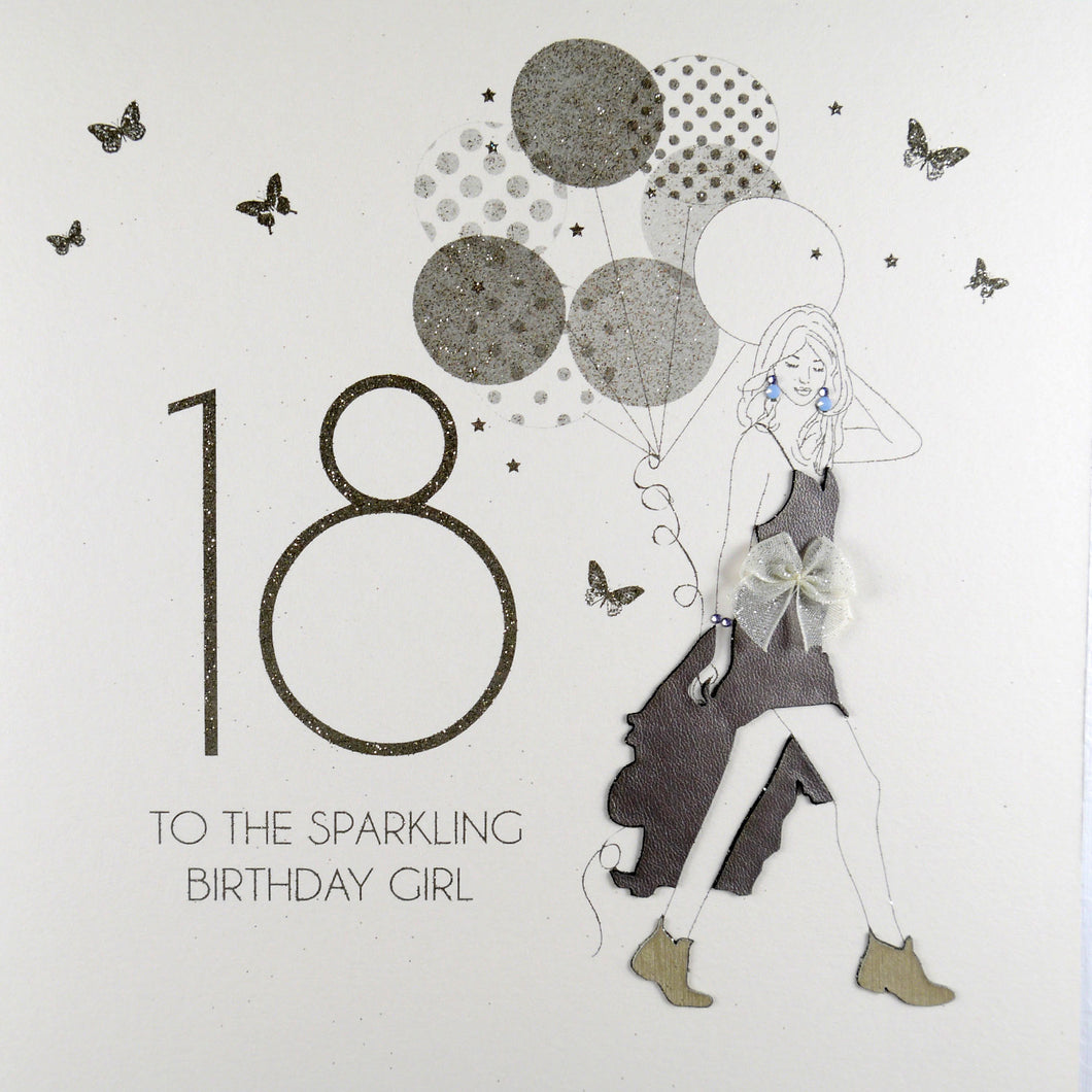 18 To the Sparkling Birthday Girl (Large Card 21 cm x 21 cm)